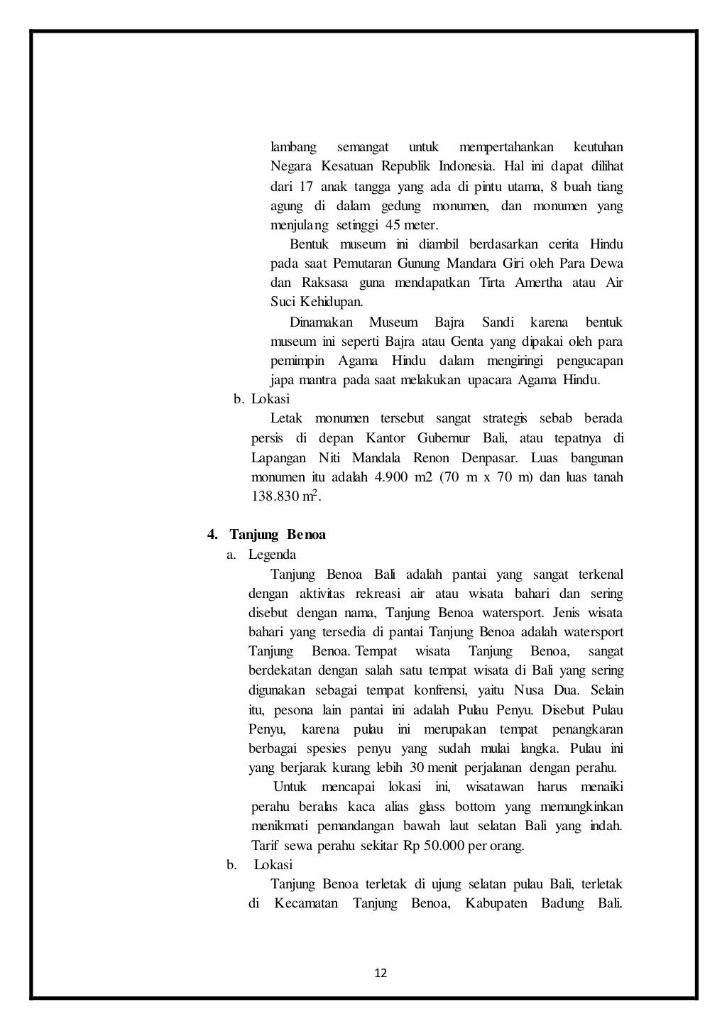 LAPORAN KEGIATAN STUDI WISATA KE BALI TAHUN 2016