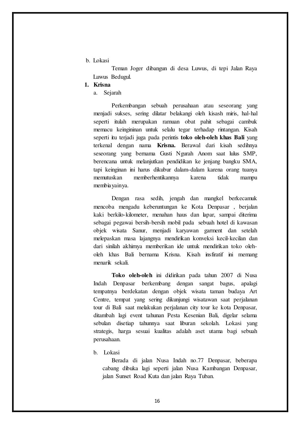 LAPORAN KEGIATAN STUDI WISATA KE BALI TAHUN 2016 LAPORAN KEGIATAN STUDI WISATA KE BALI TAHUN 2016