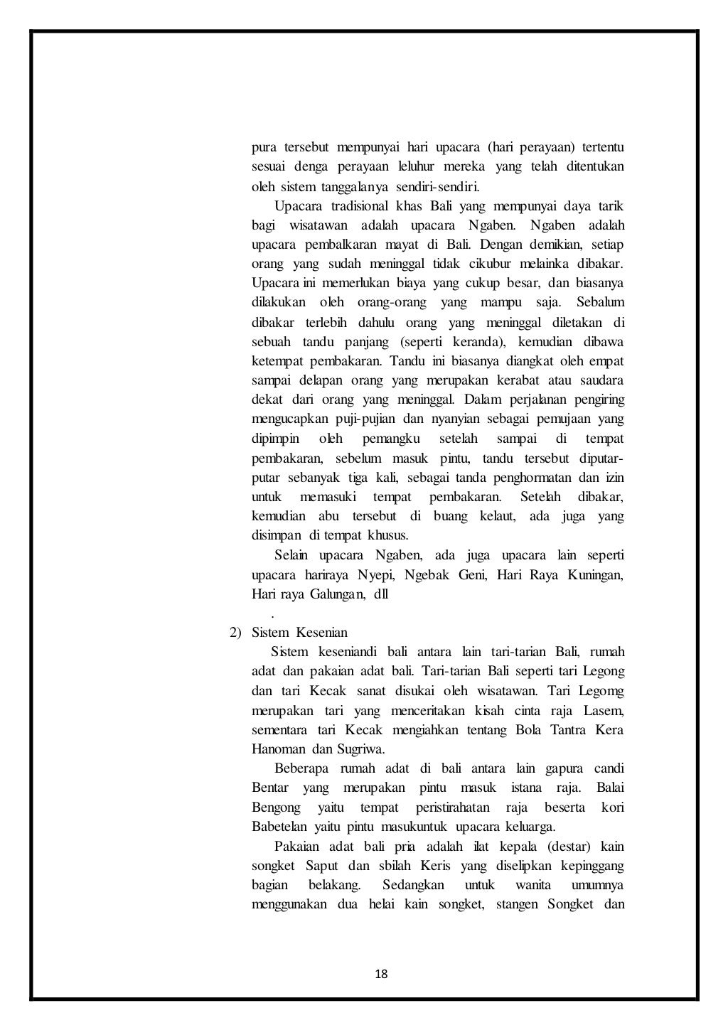 LAPORAN KEGIATAN STUDI WISATA KE BALI TAHUN 2016