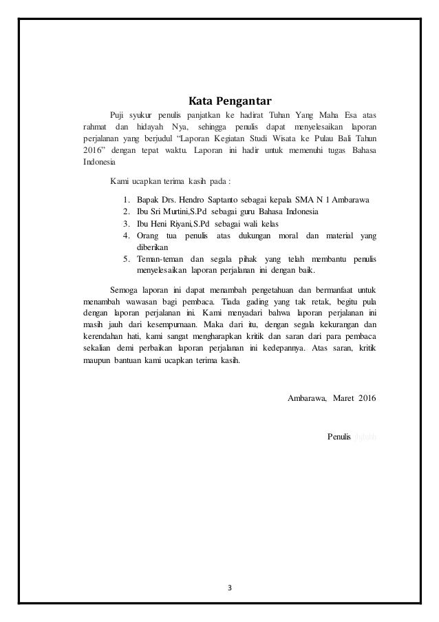 Laporan Kegiatan Bahasa Jawa
