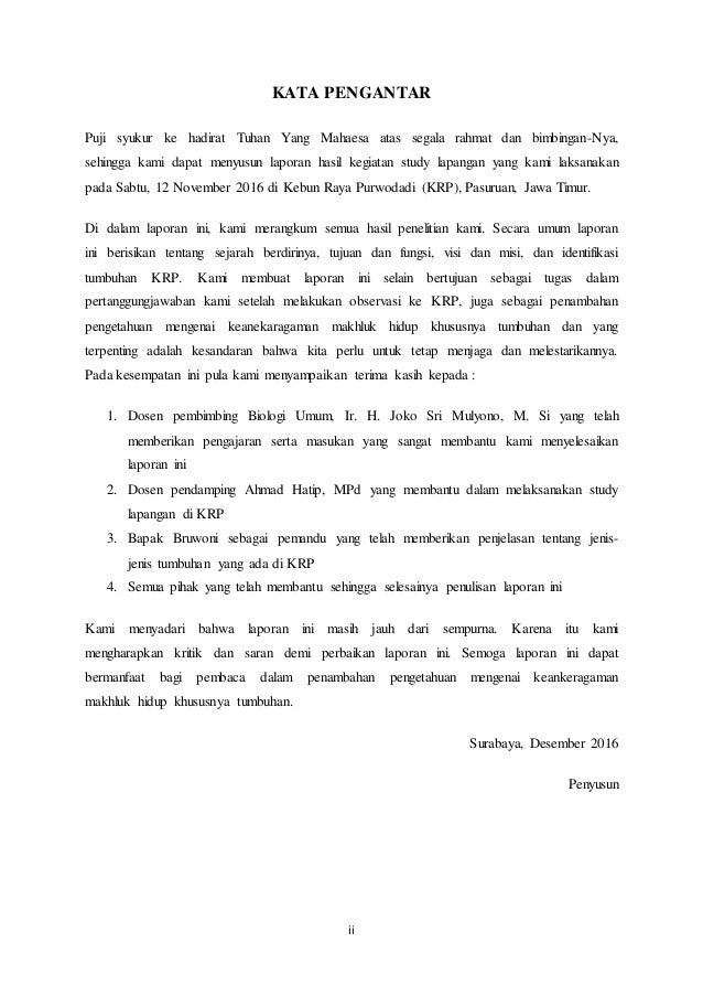 Laporan Kegiatan Study Lapangan