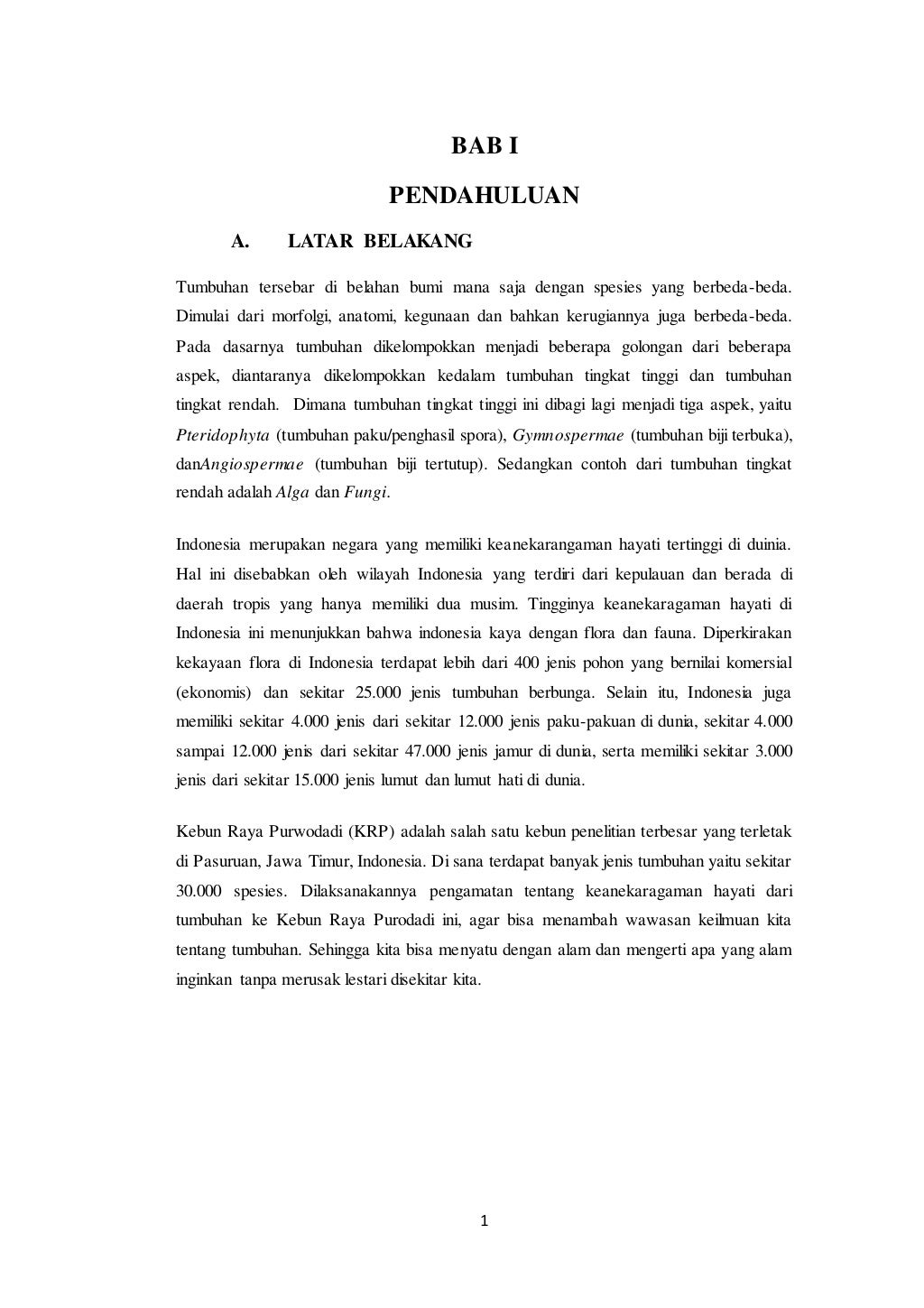 Laporan kegiatan study lapangan
