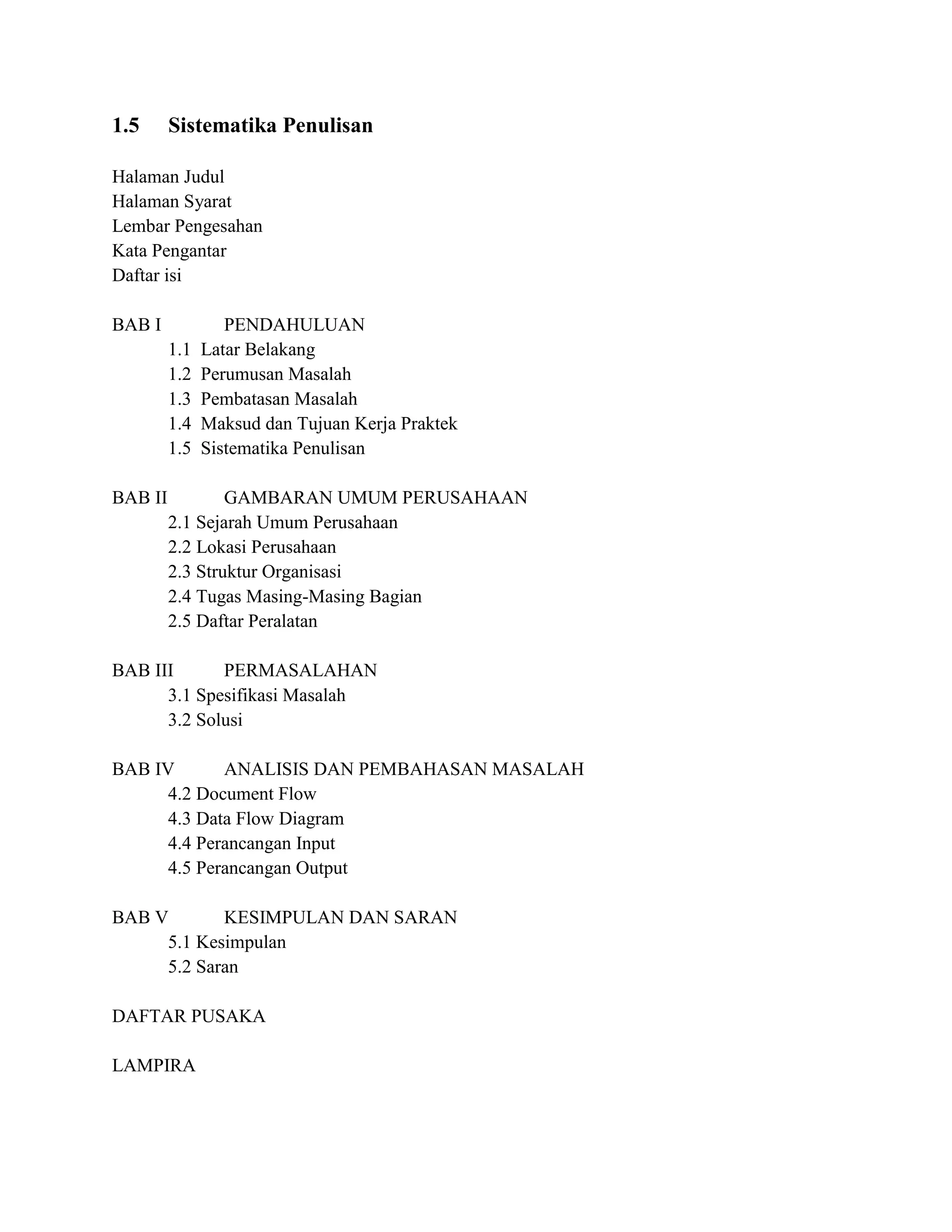 Laporan kerja praktek | DOCX