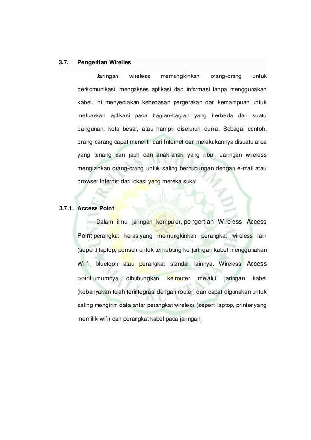 Laporan Kerja Praktek Implementasi Sistem Informasi Jibas Di Smp Nege