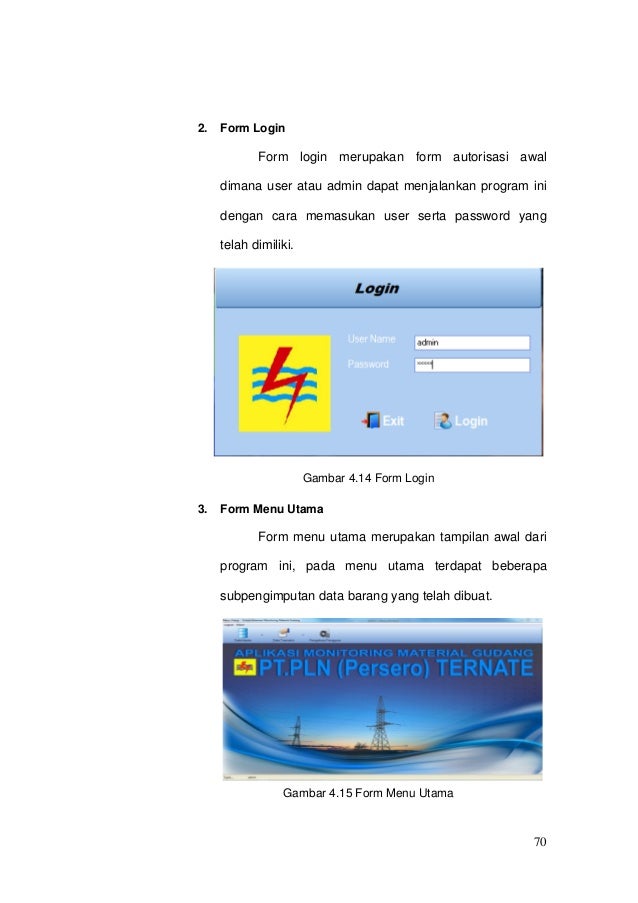 Laporan Kerja Praktek Sistem Informasi Monitoring Material Gudang