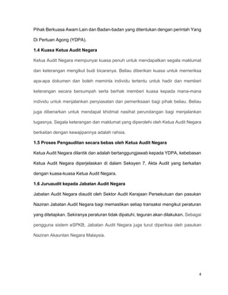 Laporan ketua audit negara dan pengurusan kewangan di malaysia PDF