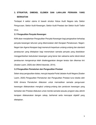 Ketua audit 2020 laporan negara Panas !!!