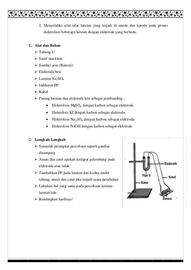 makalah Laporan kimia volta elektrolisis