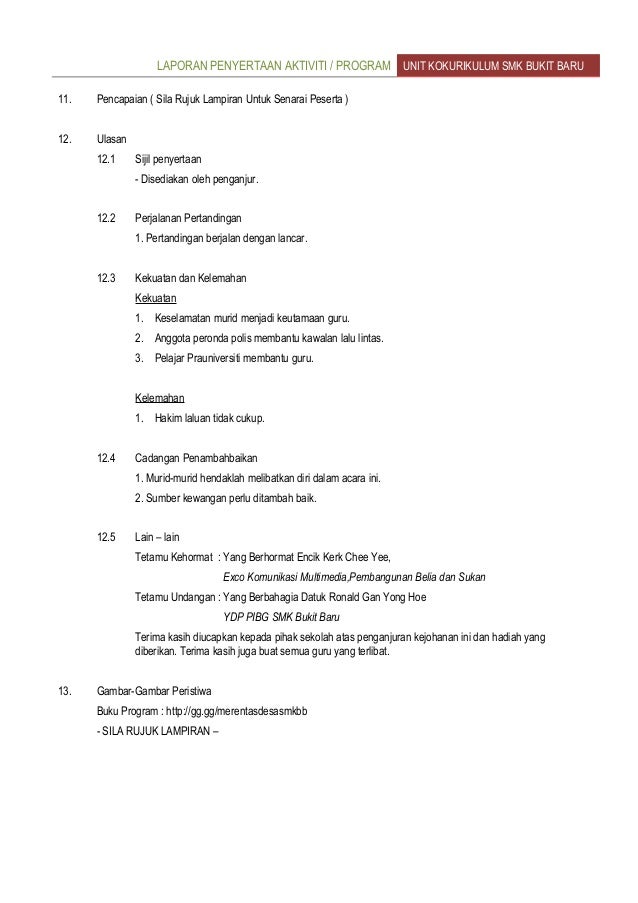 Laporan Kejohanan Merentas Desa 2019