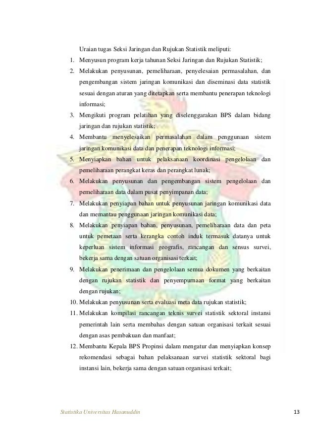 11+ Contoh Laporan Magang Pdf Di Badan Pusat Statistik  My Tugas
