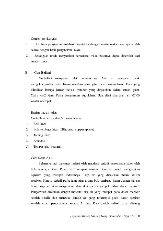 Laporan Kuliah Lapang Alat Meteorologi Dan Klimatologi