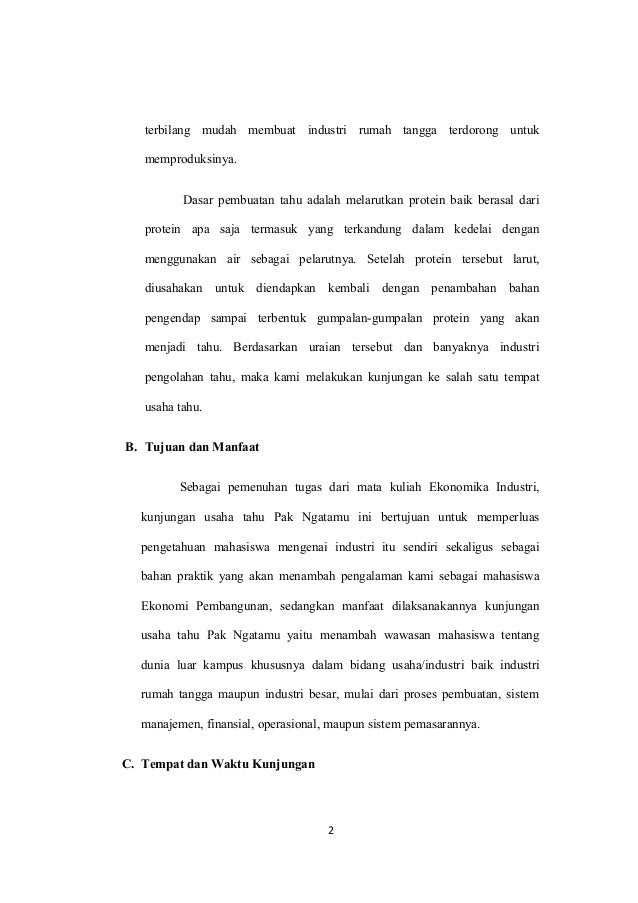 CONTOH Laporan kunjungan industri tahu (2)(1)