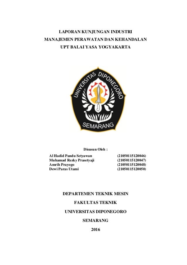 Laporan Kunjungan Industri UPT Balai Yasa Yogyakarta