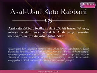 Pt Rabbani Laporan kunjungan ke rabbani | PPTX