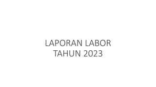 LAPORAN LABOR
TAHUN 2023
 