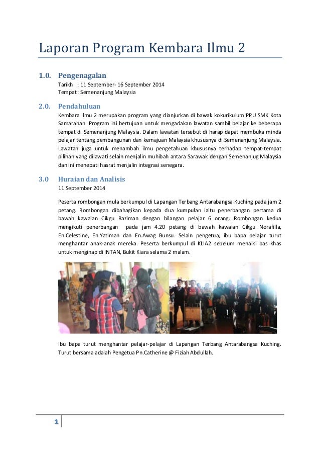 Laporan lawatan kembara ilmu 2