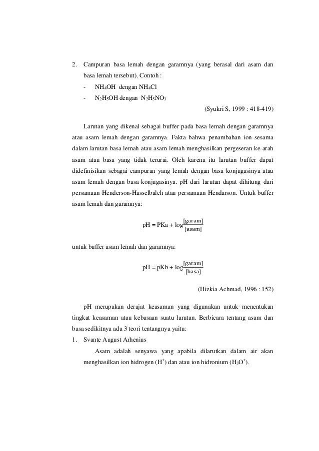 PH dan Larutan Buffer