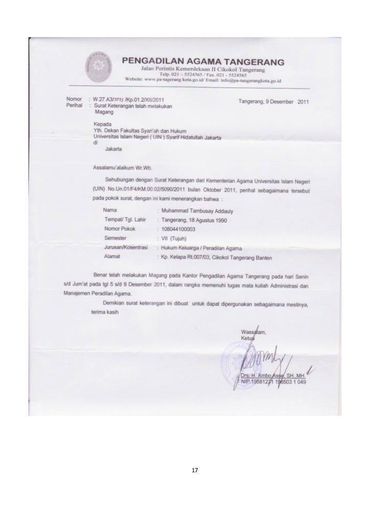Laporan magang
