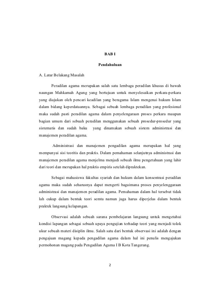 Contoh Kata Pengantar Laporan Magang Mahasiswa Hukum Nusagates