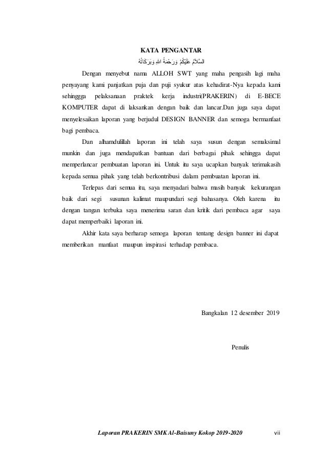 Laporan Magang Zubaidah Smk Al Baisuny 2019 2020
