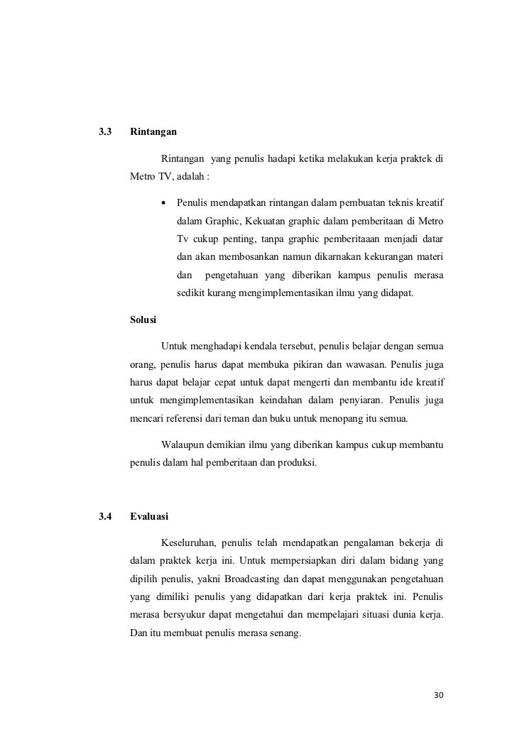 Contoh Laporan Pkl Dalam Bahasa Inggris Bagikan Contoh
