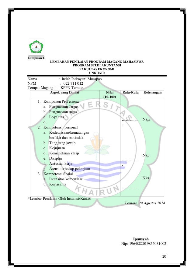 LAPORAN MAGANG PRAKTEK KERJA LAPANGAN (PKL) PADA KANTOR 