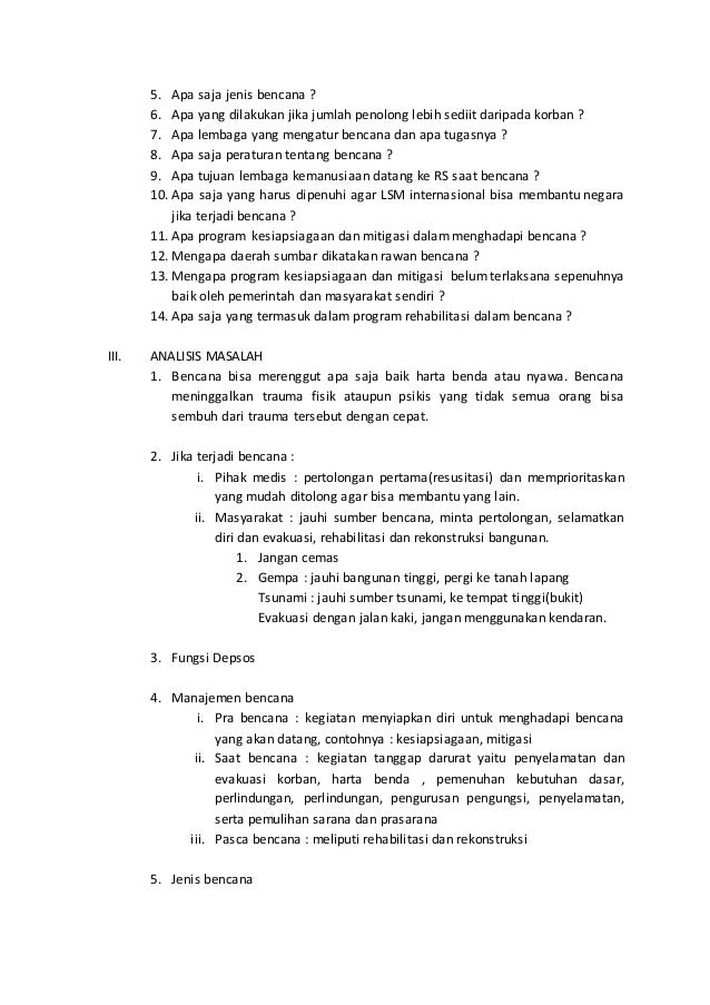 Contoh Laporan Bencana Banjir