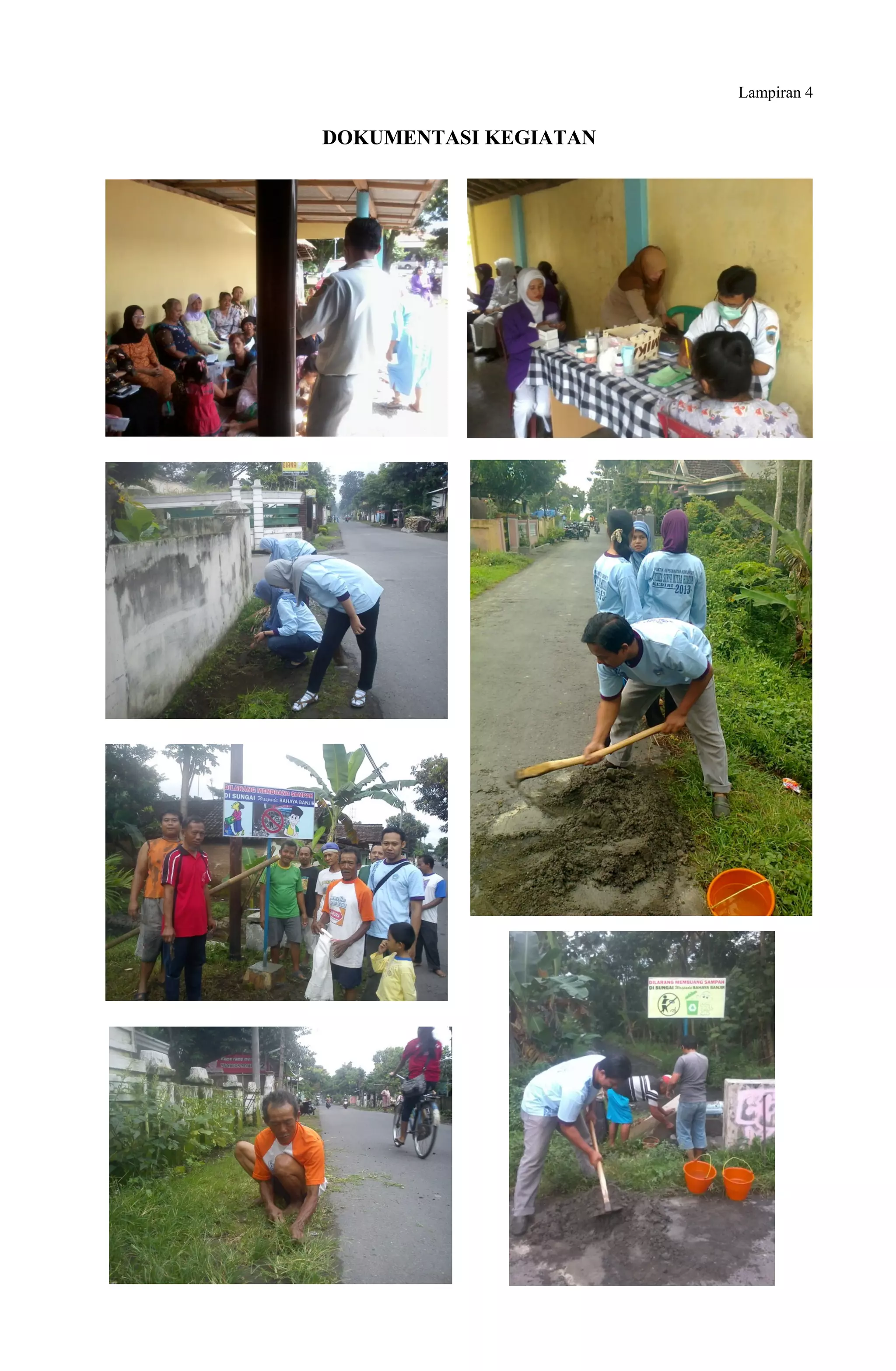 Lampiran 4
DOKUMENTASI KEGIATAN
 