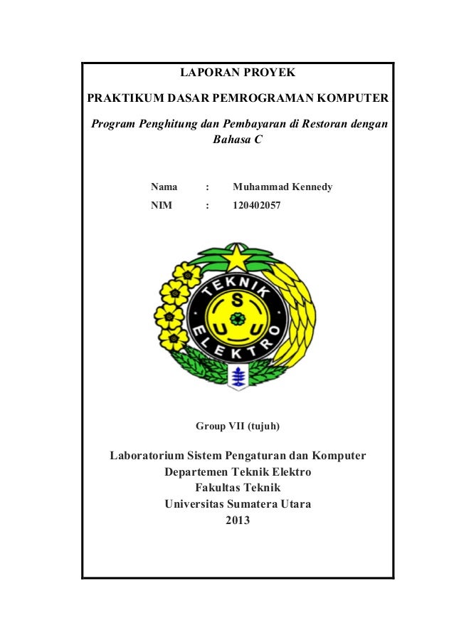 Laporan Laboratorium Dasar Pemrograman Dengan Bahasa C By Muhammad Ke