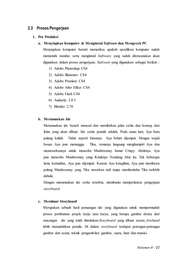 Contoh Laporan Uji Kompetensi Keahlian Multimedia Iklan Produk