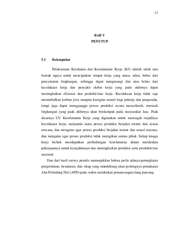 Laporan Observasi Lapangan K3