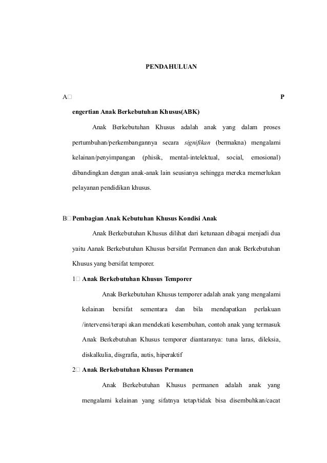 Laporan Observasi Sekolah Luar Biasa Perokok P