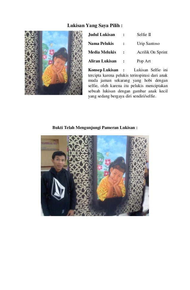  NOVAN WILDAN R Laporan  pameran seni  lukis  GNI kota kediri