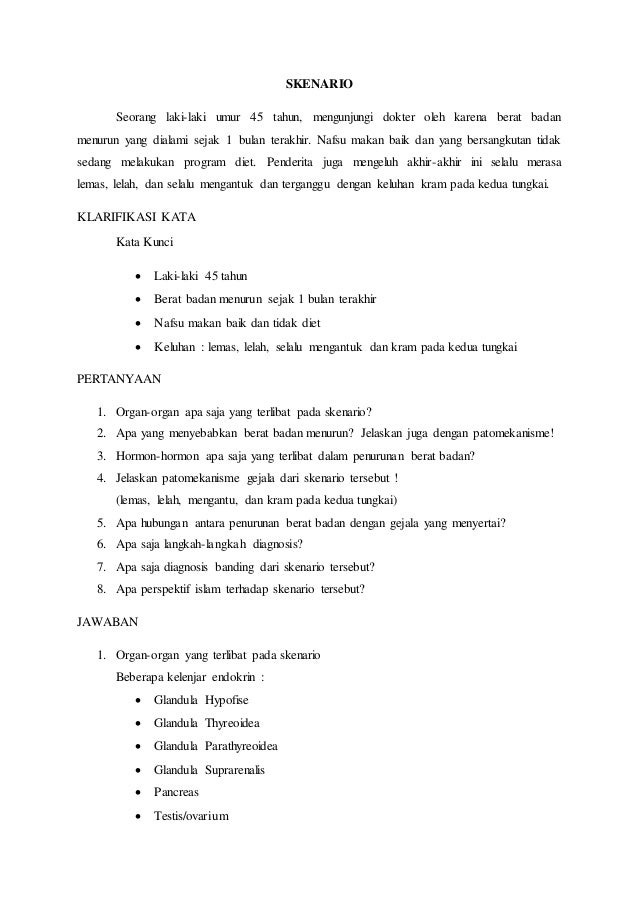 Laporan Pbl Modul Berat Badan Menurun Laporan Pbl Modul Berat Badan Menurun