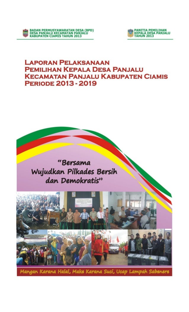 Laporan Pelaksanaan Pemilihan Kepala Desa Panjalu Kab Ciamis Tahun 2 14 cm x 6 cm 2.