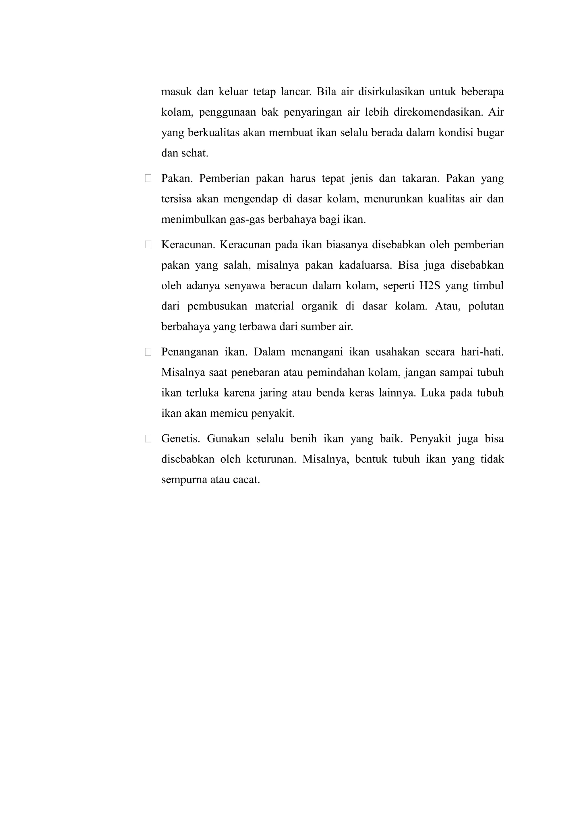 Laporan pembudidayaan ikan konsumsi air tawar (pembenihan ikan nila) | RTF