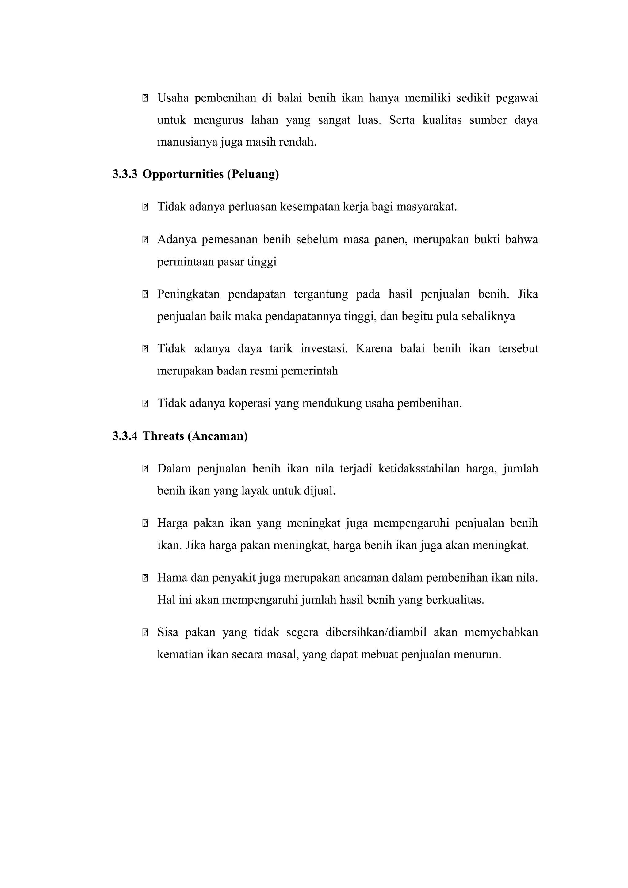 Laporan pembudidayaan ikan konsumsi air tawar (pembenihan ikan nila) | RTF