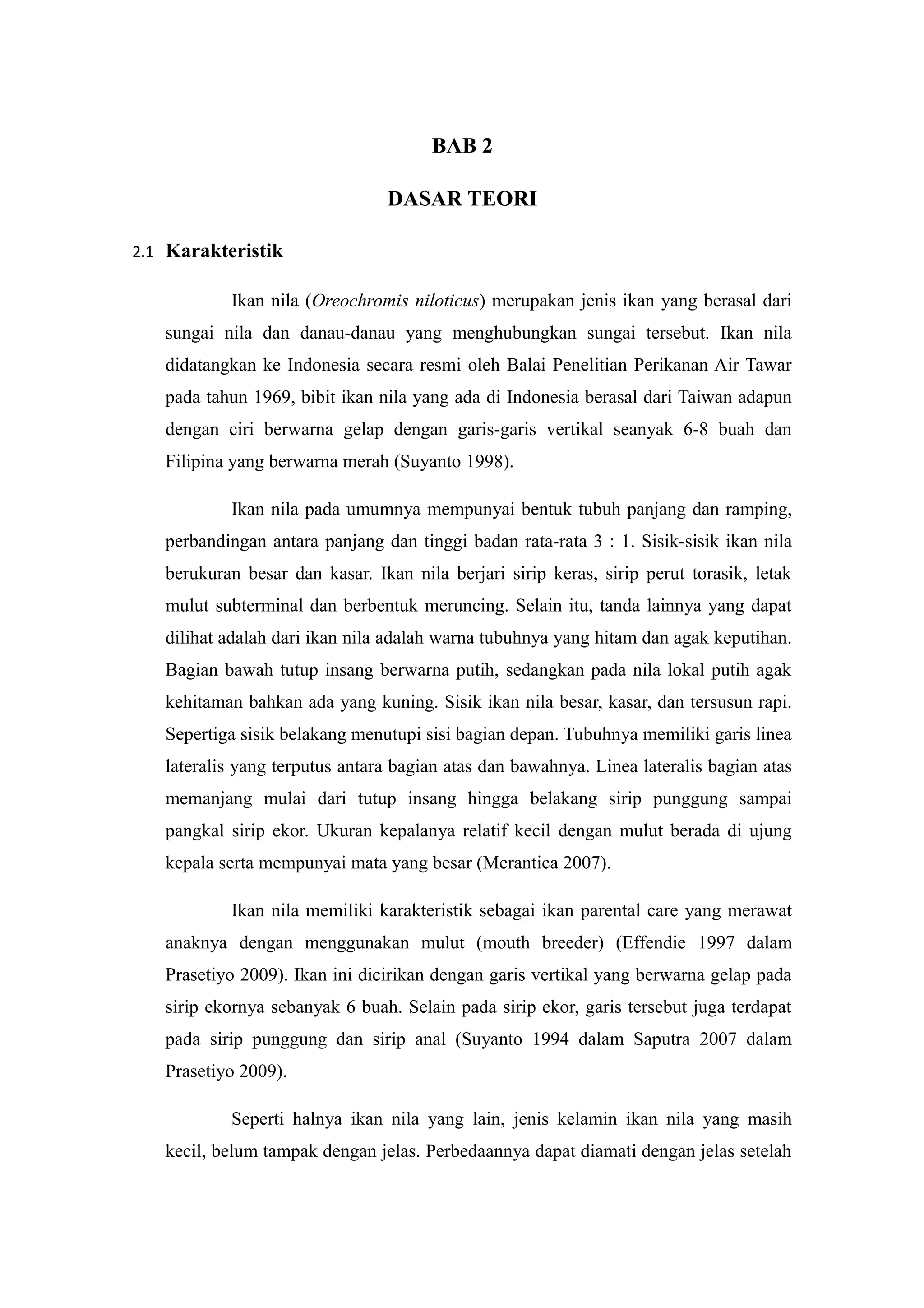 Laporan pembudidayaan ikan konsumsi air tawar (pembenihan ikan nila) | RTF