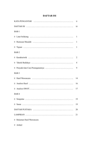 Laporan pembudidayaan ikan konsumsi air tawar (pembenihan ikan nila) | RTF