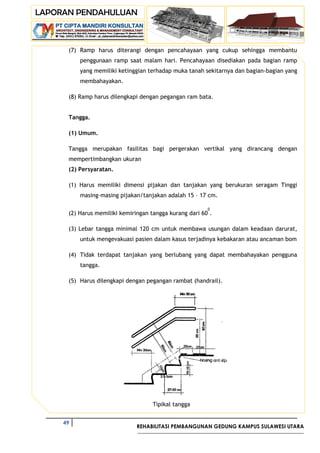 Notasi Ramp Laporan Pendahuluan Konsep Perencanaan Bangunan | PDF
