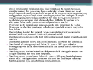 MODEL PEMBELAJARAN PENANAMAN NILAI-NILAI PENDIDIKAN KI HADJAR DEWANTARA ...