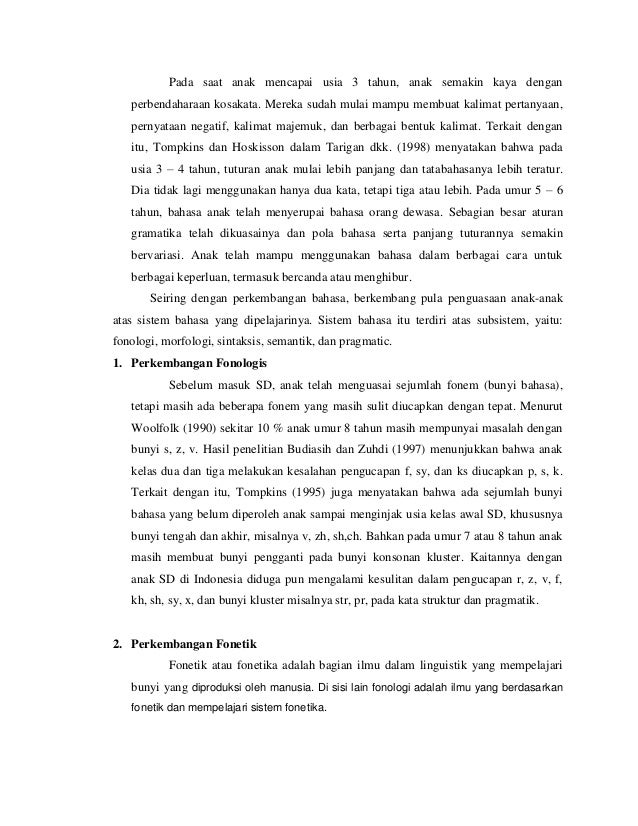 perkembangan bahasa anak