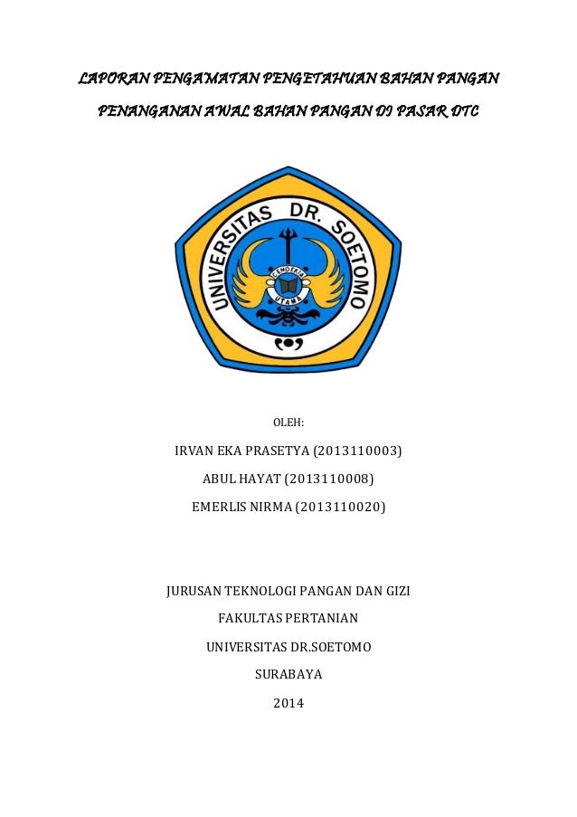 Laporan Pengamatan Pengetahuan Bahan Pangan