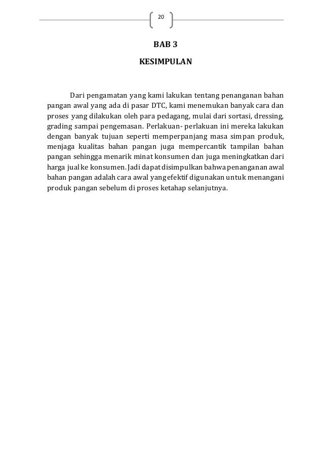 Laporan Pengamatan Pengetahuan Bahan Pangan