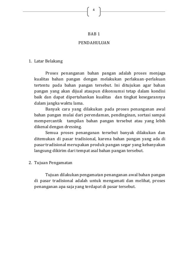Laporan Pengamatan Pengetahuan Bahan Pangan
