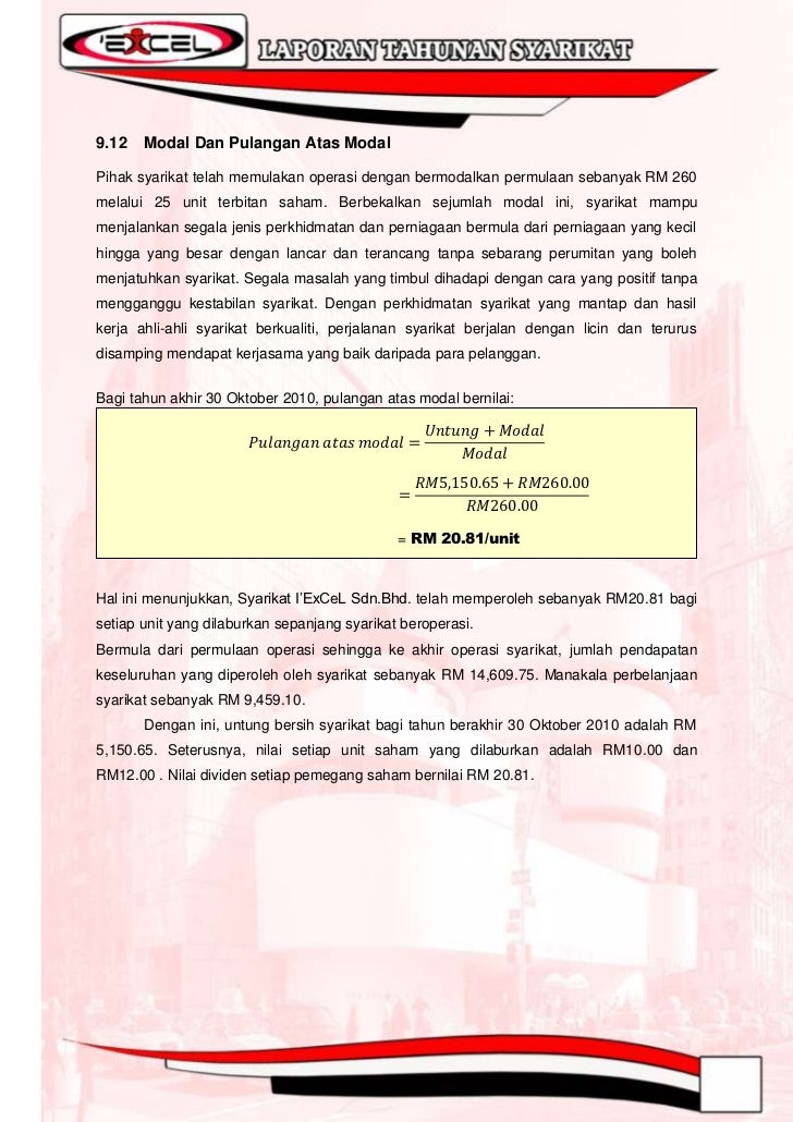 Laporan Pengarah Kewangan