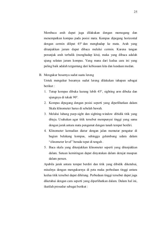 mengukur 45 derajat cara almas lapangan pengenalan geologi Laporan yamada