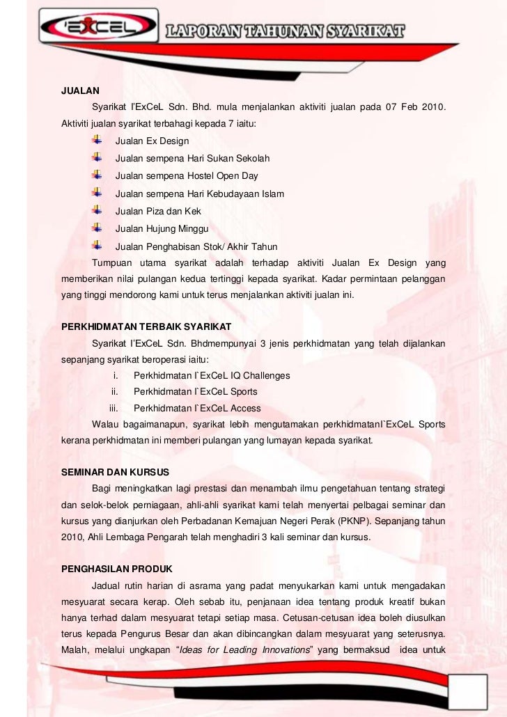 Laporan Pengurus Besar