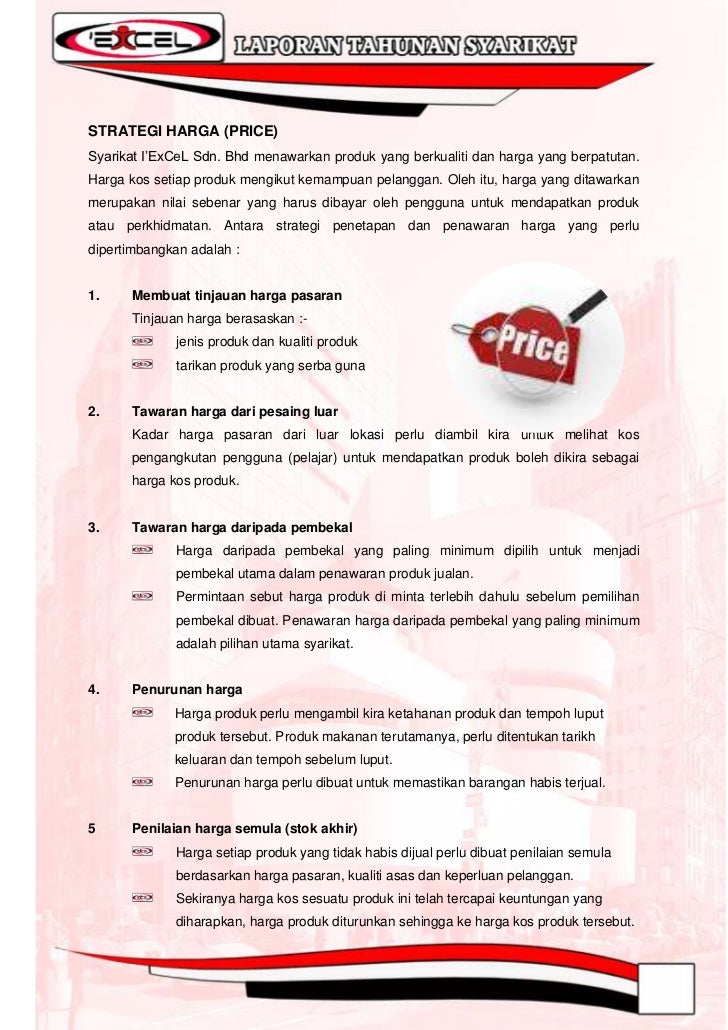 Contoh Laporan Pemasaran Produk Makanan Seputar Laporan