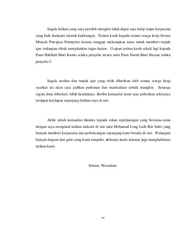 Contoh Surat Amaran Pelatih Praktikal